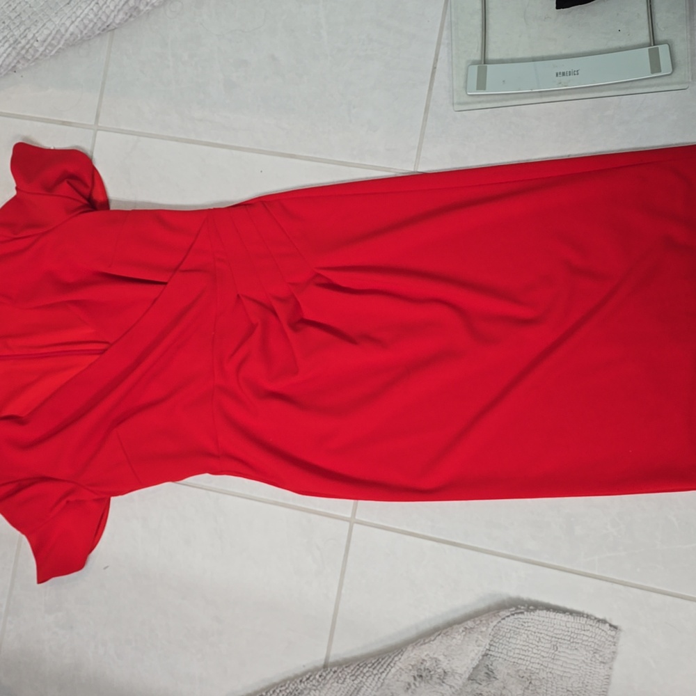 RACHEL Rachel Roy Vibrant Red Asymmetrical Dress